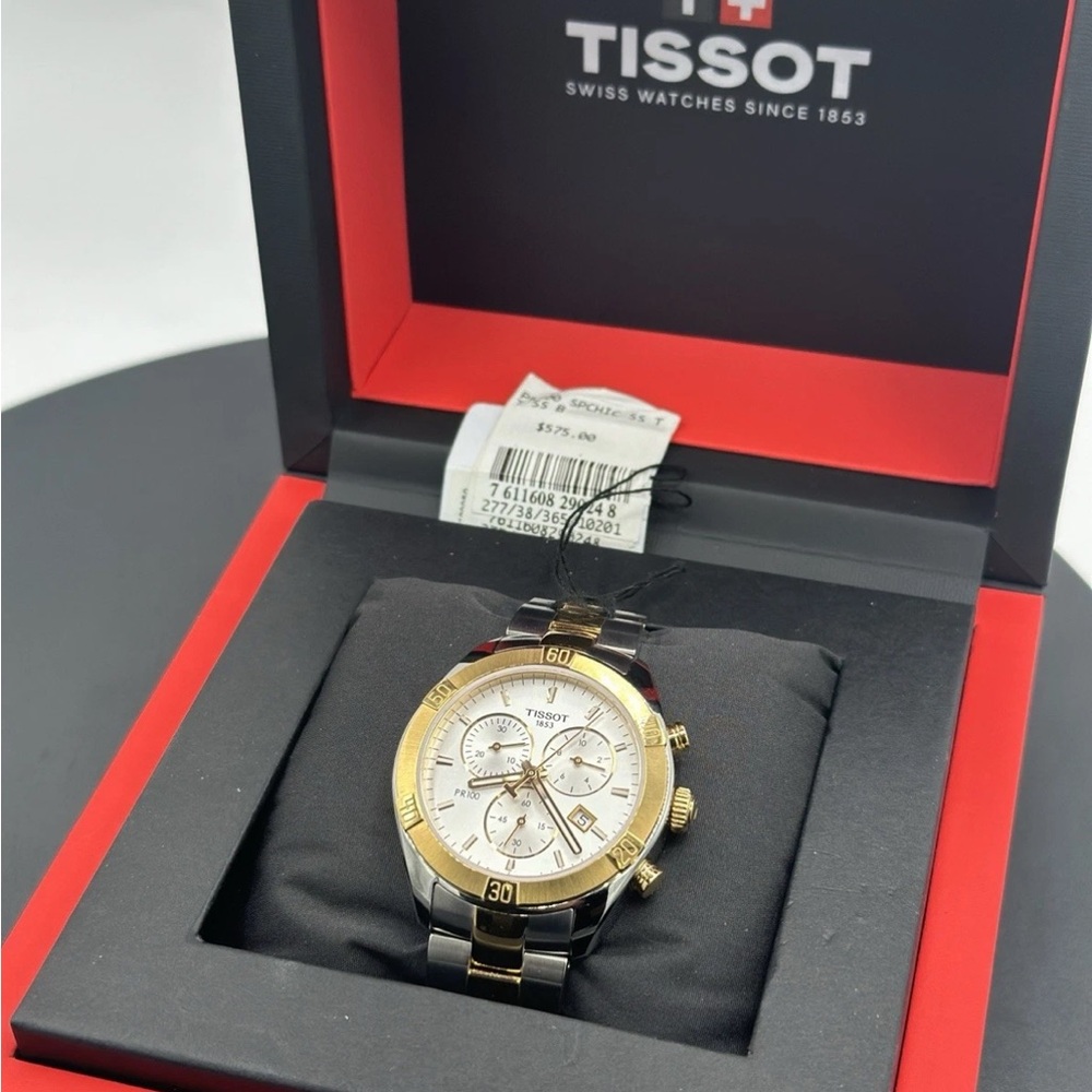 Tissot PR 100 Chronograph Quartz Silver Dial Ladies Watch T101.917.22.031.00